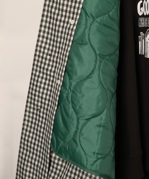 「RAGEBLUE」 ステンカラーコート MEDIUM オリーブ メンズ_画像2