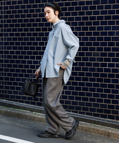 George's ブラウス シャツ スナップボタンチェックシャツ レディース George's ブラウス シャツ スナップボタンチェックシャツ レディース