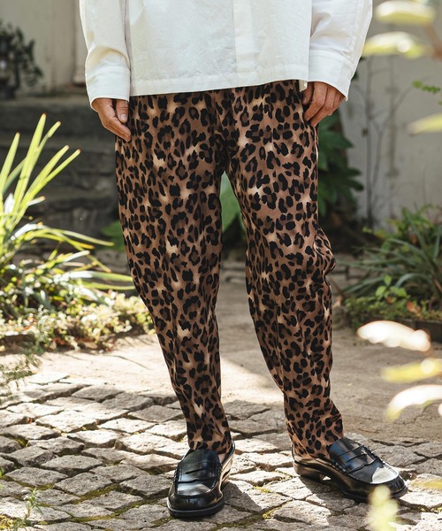 CAMBIO（カンビオ） パンツ mp14468- Leopard Relax Pants レオパード