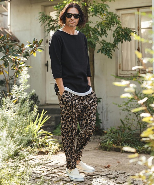 CAMBIO（カンビオ） パンツ mp14468- Leopard Relax Pants レオパード