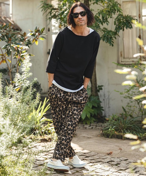 SEEOT レオパード　バギーパンツ CAMBIO（カンビオ） パンツ mp14468- Leopard Relax Pants レオパード