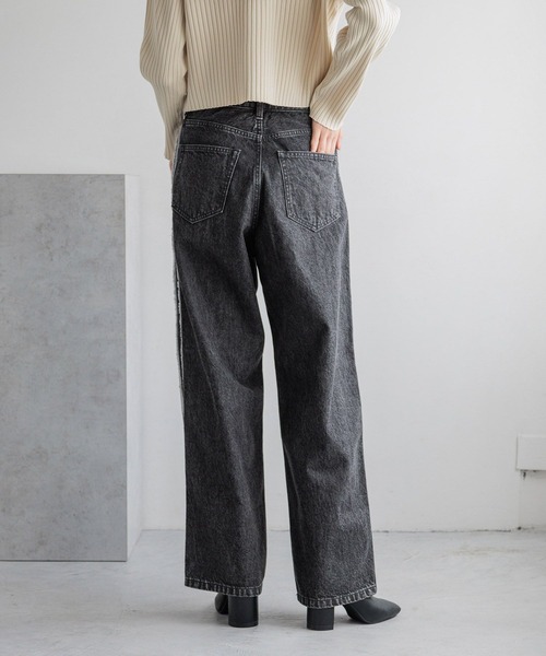 「LOWRYS FARM」 デニムパンツ L インディゴブルー レディース_画像8