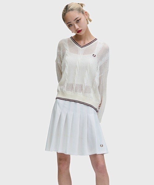FRED PERRY（フレッドペリー） ニット セーター Mesh Cable Knit