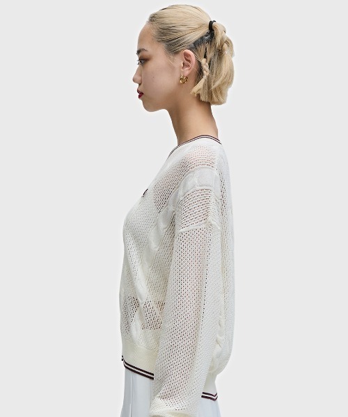 FRED PERRY（フレッドペリー） ニット セーター Mesh Cable Knit