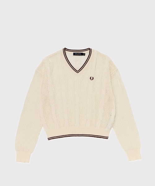 FRED PERRY（フレッドペリー） ニット セーター Mesh Cable Knit