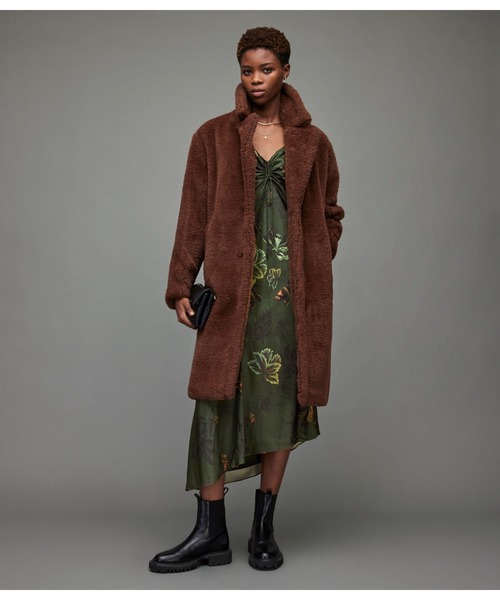 「ALLSAINTS」 キャミソールワンピース 6 グリーン レディース_画像5