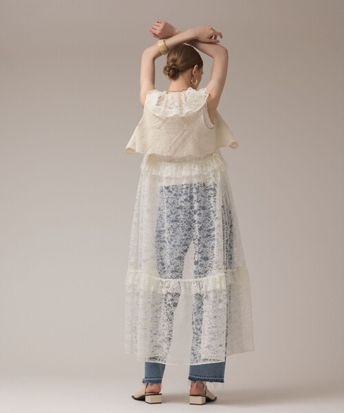 「GRACE CONTINENTAL」 ベスト 36 グレー レディース_画像7