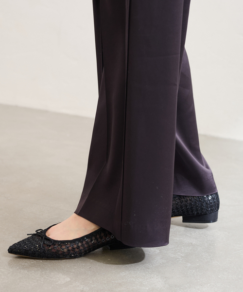 LE TALON（ル タロン） バレエシューズ パンプス ポインテッドフラワー