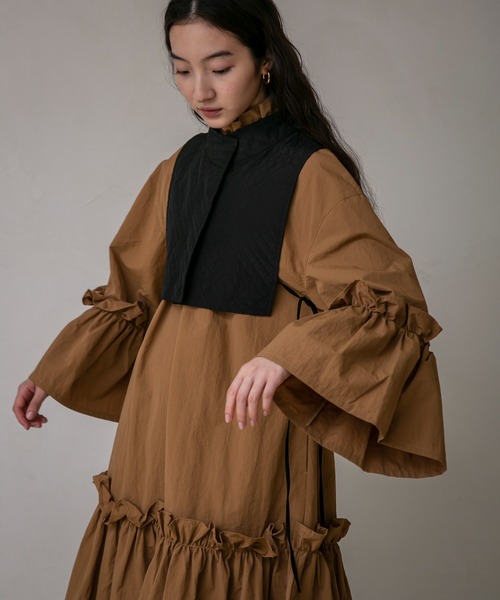 「PERNA」 長袖ワンピース L ブラック レディース_画像2