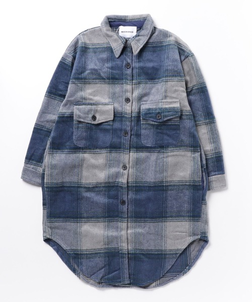 「SETUP7」 長袖ワンピース FREE ブルー レディース_画像4