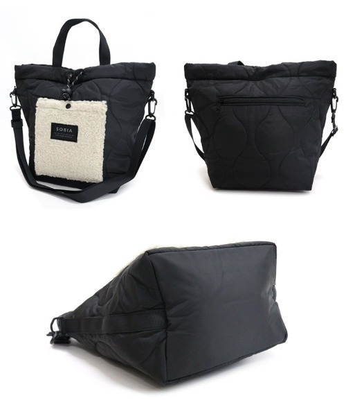 「DONOBAN」 「SOBIA」2WAYバッグ F ブラック レディース_画像3