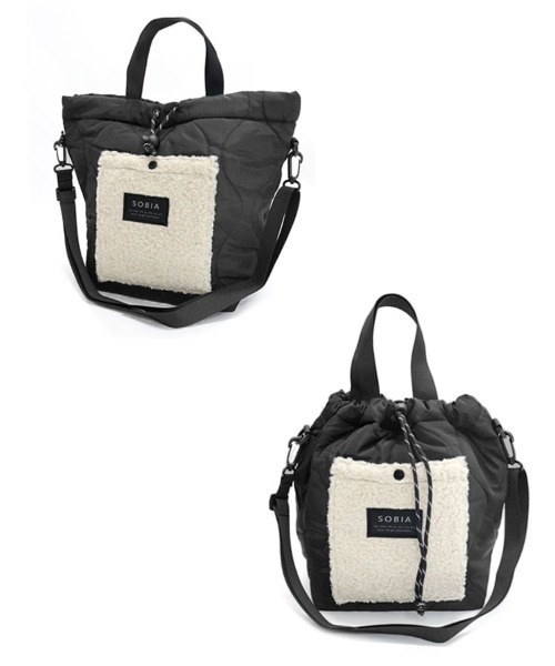 「DONOBAN」 「SOBIA」2WAYバッグ F ブラック レディース_画像9