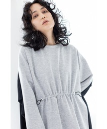 「OSMOSIS」 長袖ワンピース ONE SIZE グレー レディースの画像7