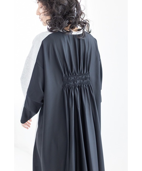 「OSMOSIS」 長袖ワンピース ONE SIZE グレー レディースの画像8