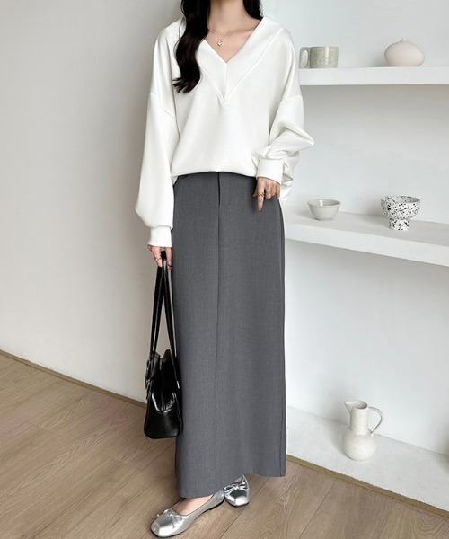 「COCOMOMO」 スカート S グレー レディース_画像3