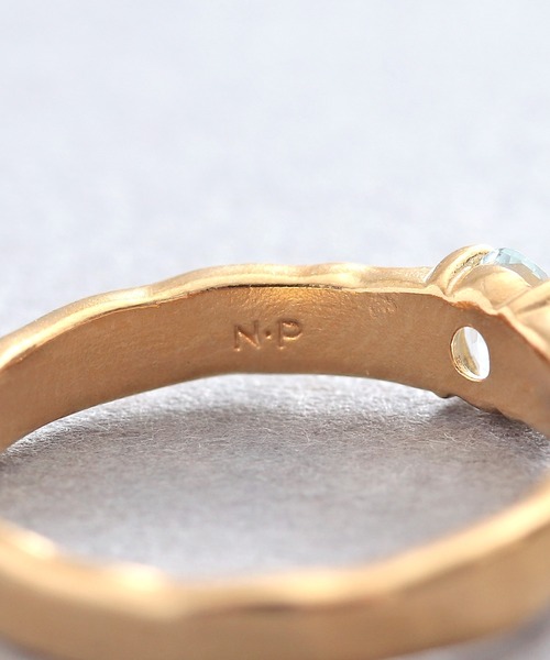 「NOIR DE POUPEE」 リング #3 ゴールド レディース_画像2