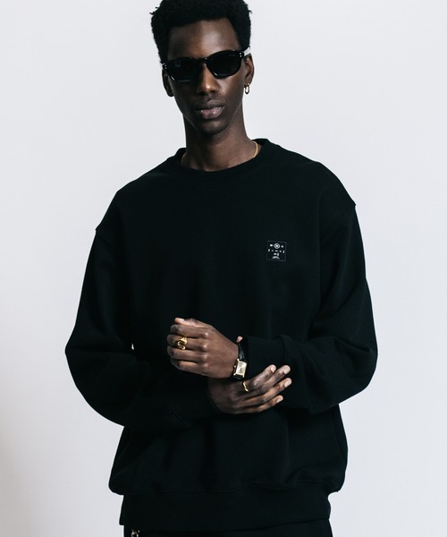 CRIMIE BOX LOGO CREW POCKET SWEAT 新品未使用 CRIMIE（クライミー） トレーナー スウェット BOX LOGO CREW NECK
