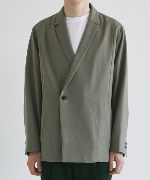 「A + TOKYO」 テーラードジャケット 2 グリーン メンズ_画像6