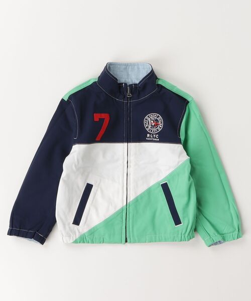 ジャケット・ブルゾン POLO RALPH LAUREN CHILDRENSWEAR Polo Ralph Lauren Childrenswear スタジャン アウター ロゴ サテン