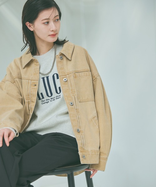 LAKOLE（ラコレ） デニムジャケット gジャン カラーデニムブルゾン