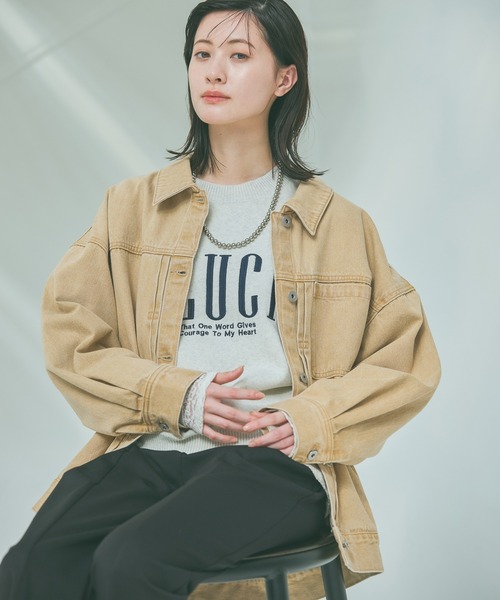 LAKOLE（ラコレ） デニムジャケット gジャン カラーデニムブルゾン