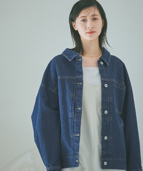 LAKOLE（ラコレ） デニムジャケット gジャン カラーデニムブルゾン