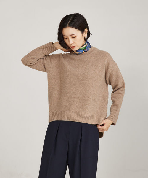 「qualite」 長袖ニット 38 グレー レディース_画像9