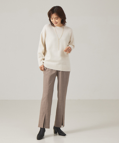 「qualite」 長袖ニット 38 グレー レディース_画像10
