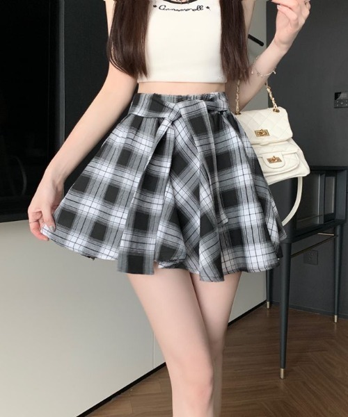 NoBelle スカート チェック柄 フレアミニスカート : ZOZOTOWN Yahoo!店