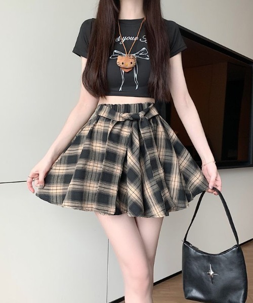 NoBelle スカート チェック柄 フレアミニスカート : ZOZOTOWN Yahoo!店