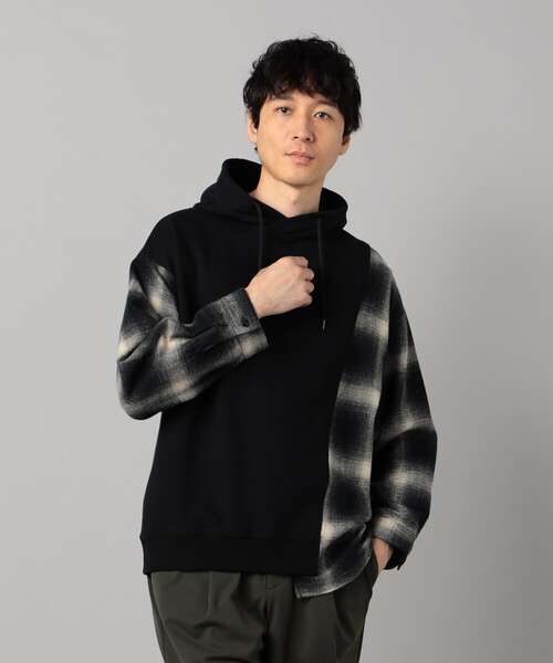 「β MEN」 プルオーバーパーカー M ブラック メンズ_画像5