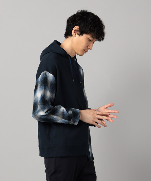 「β MEN」 プルオーバーパーカー M ブラック メンズ_画像8