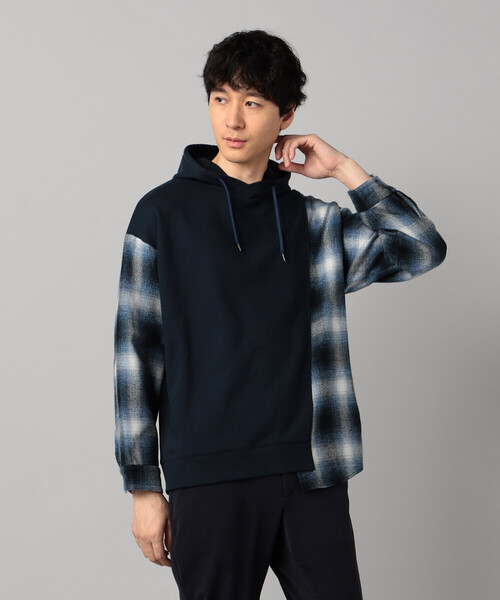 「β MEN」 プルオーバーパーカー M ブラック メンズ_画像9