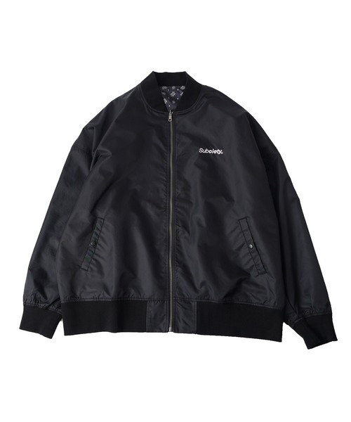 「Subciety」 ナイロンブルゾン X-LARGE ブラック メンズ_画像2