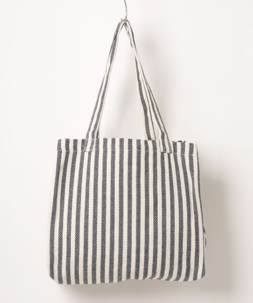 VIBGYOR トートバッグ Liaa/大容量 ストライプ トートバッグ A18767