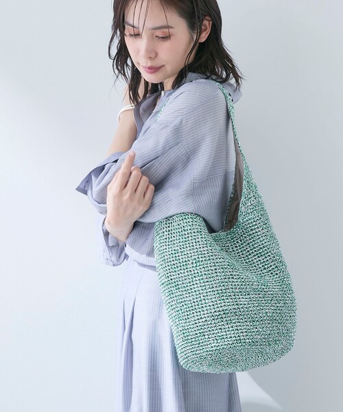 INDIVI（インディヴィ） トートバッグ 「大人カジュアル」メタリック