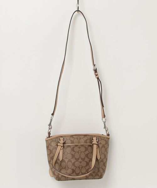 「COACH」 2WAYバッグ - ベージュ レディース