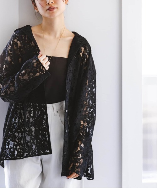 ノーブルレースインタックブラウス 黒 Noble Lace Intuck Blouse (2021) by Victorian Maiden