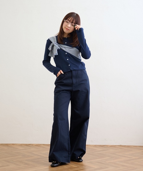 「LE TALON」 フラットパンプス 25cm レッド レディース_画像6