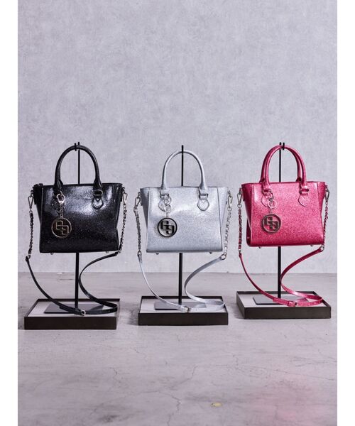 GYDA（ジェイダ） ハンドバッグ GGチャームGLITTER BAG : ZOZOTOWN