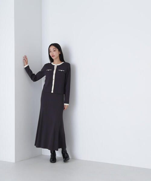 「NATURAL BEAUTY BASIC」 セットアップ MEDIUM ベージュ系その他 レディース