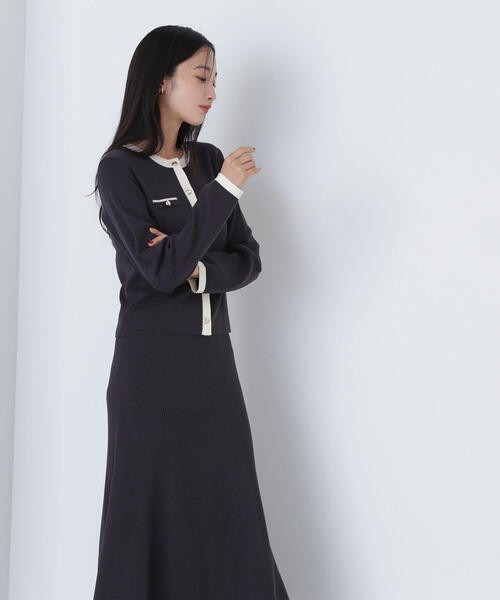「NATURAL BEAUTY BASIC」 セットアップ MEDIUM ベージュ系その他 レディース