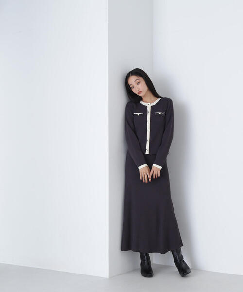 「NATURAL BEAUTY BASIC」 セットアップ MEDIUM ベージュ系その他 レディース