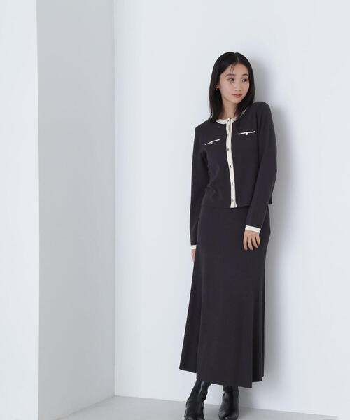 「NATURAL BEAUTY BASIC」 セットアップ MEDIUM ベージュ系その他 レディース
