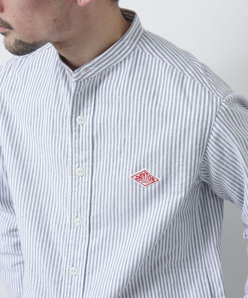 「DANTON」 長袖シャツ 42 ブルー系その他7 メンズ_5