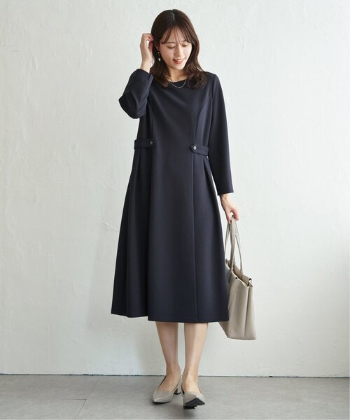「IKKA LOUNGE」 長袖ワンピース M ブラック レディース_画像2