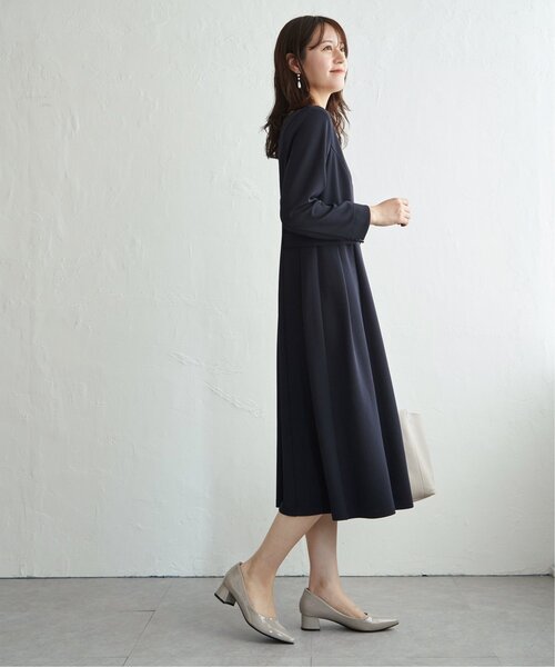 「IKKA LOUNGE」 長袖ワンピース M ブラック レディース_画像4
