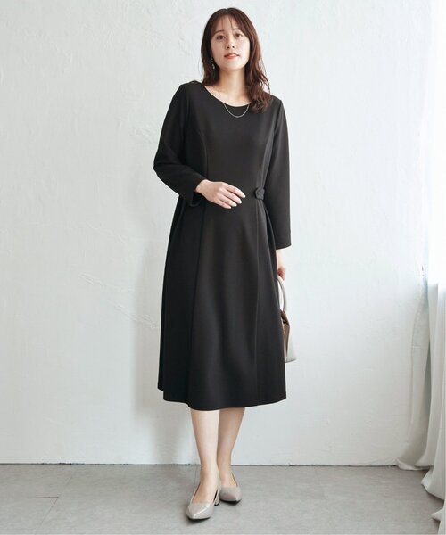「IKKA LOUNGE」 長袖ワンピース M ブラック レディース_画像9