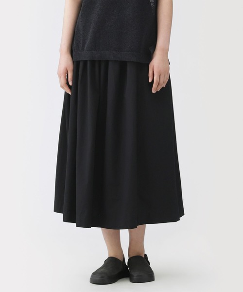 MUJI Labo スカート 「MUJI Labo」 婦人 和紙混高密度ポプリンタックス