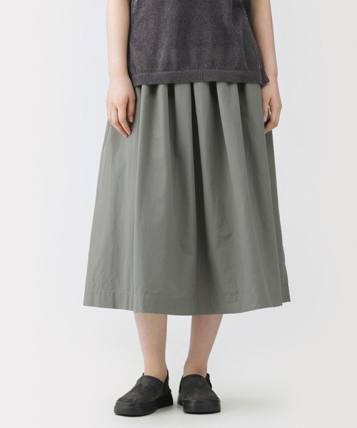 MUJI Labo スカート 「MUJI Labo」 婦人 和紙混高密度ポプリンタックス